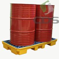 Paleta wanna wychwytowa, platforma robocza, niskoprofilowa, 2 beczki, 80l,