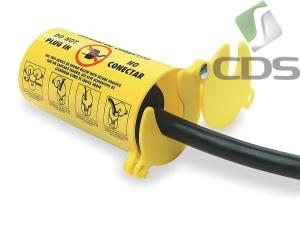 Blokada elektrycznych złączy wtykowych 3-w-1
