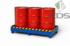 Wanna wychwytowa WWB3BLP stalowa, bez kraty, na 3 beczki 200 L (2)