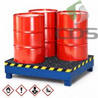 Wanna wychwytowa WW4BLPKR stalowa, z kratą, na 4 beczki 200 L (2)